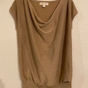 Michael Kors Gold Knit Blouse